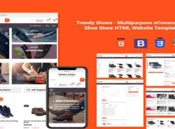 Многоцелевой HTML-шаблон  обувного магазина электронной коммерции