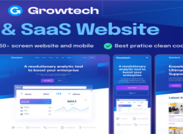 Growtech - Шаблон , кодированный для технологий и SaaS