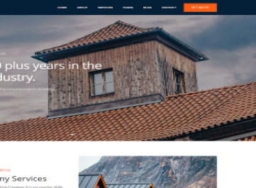 США - Ремонт и кровельные услуги HTML-