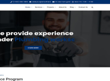 HTML-шаблон обслуживания сантехников и ремонтных служб