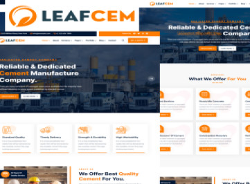 Leafcem - Шаблон  для цементной компании