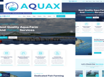 Aquax - -шаблон аквафермы и рыболовства