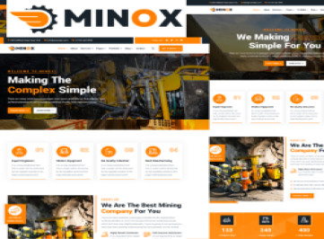 Minox - Шаблон  для горнодобывающей компании