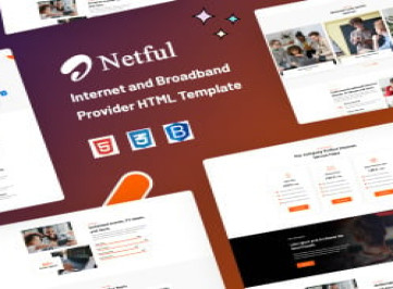 Netful - Шаблон  интернет-провайдера и провайдера широкополосного доступа