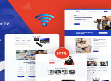 Netfz - это шаблон  для Интернета, широкополосного доступа и спутникового телевидения.