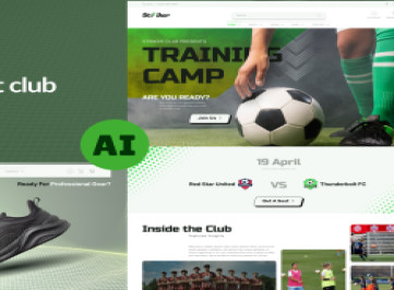 Striker -  HTML-шаблон  футбольного и спортивного клуба