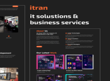 Итран | IT Solutions Company - HTML-шаблон бизнес-услуг