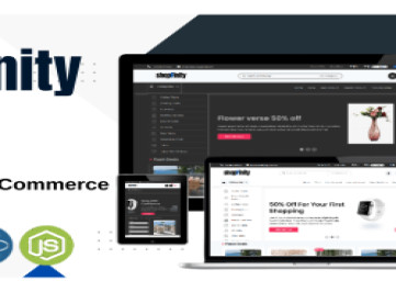 Многоцелевой, мультивалютный, многотематический веб-сайт электронной коммерции ShopFinity.