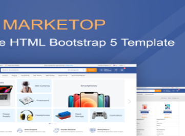 Marketop — HTML-шаблон сайта электронной коммерции на  5
