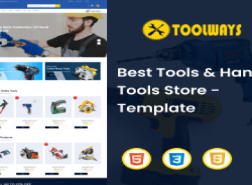 Toolways — -шаблон лучшего магазина инструментов и ручных инструментов