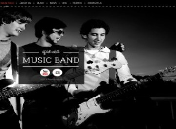 Шаблон сайта музыкальной группы 