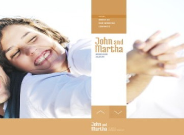 Шаблон сайта свадебного альбома  