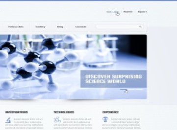  шаблон сайта Science Lab  