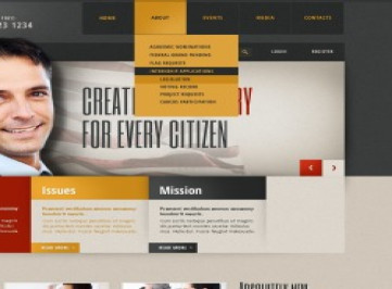  шаблон  политического кандидата  