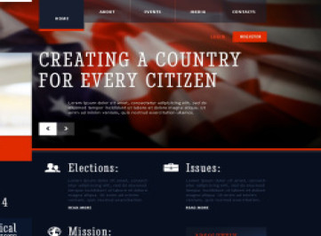  шаблон  политического кандидата  