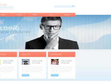  шаблон  политического кандидата  