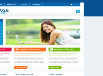  шаблон сайта языковой школы  