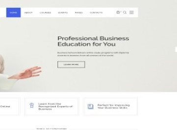 Business School - Многостраничный HTML-шаблон для электронного обучения  