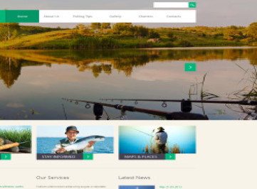  шаблон сайта для рыбалки  