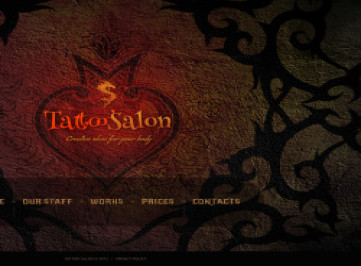 Шаблон сайта тату-салона  