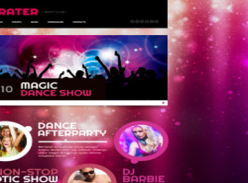  шаблон сайта ночного клуба  