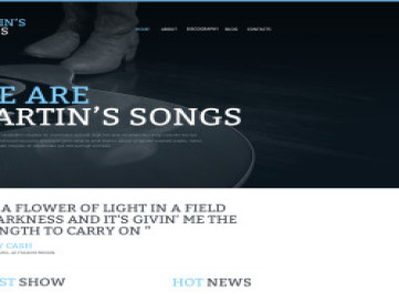  шаблон сайта музыкальной группы  