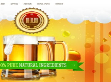  шаблон сайта пивоварни  