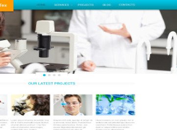  шаблон сайта Science Lab  