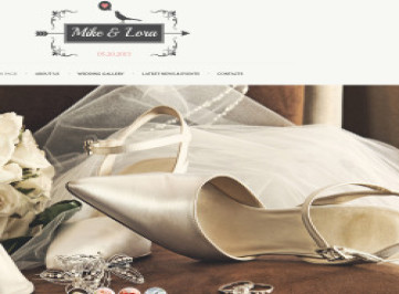 Шаблон сайта свадебного альбома  