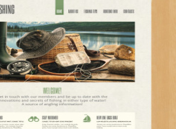  шаблон сайта для рыбалки  