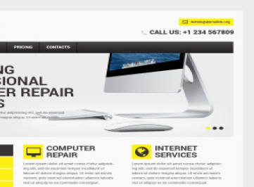  шаблон сайта по ремонту компьютеров  