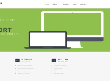Ремонт компьютеров -  HTML-шаблон  для электроники и гаджетов  html тем