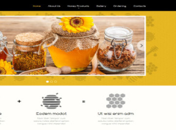  шаблон сайта Honey Store  
