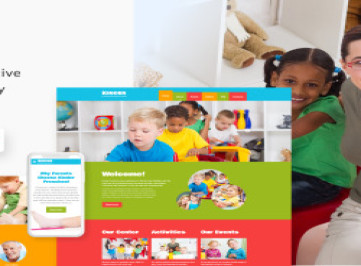 Kinder - творческий HTML-шаблон для начальной школы  