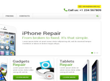  шаблон сайта по ремонту компьютеров  