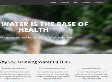 Шаблон адаптивного  для воды  