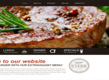  шаблон сайта для стейк-хауса  