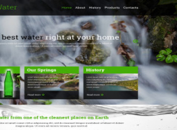 Шаблон адаптивного  для воды  