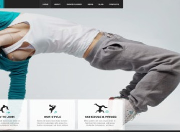  шаблон сайта танцевальной студии  