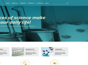  шаблон сайта Science Lab  