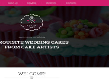  шаблон сайта свадебного торта  