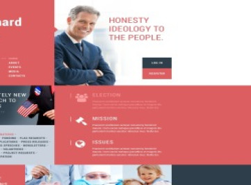  шаблон  политического кандидата  