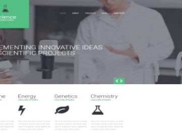  шаблон сайта Science Lab  