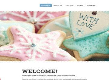  шаблон сайта свадебного торта  