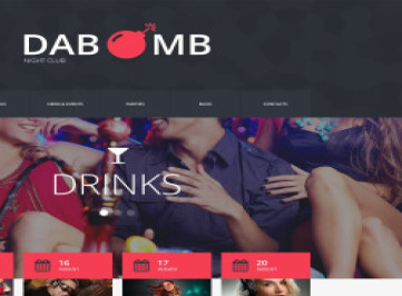  шаблон сайта ночного клуба  