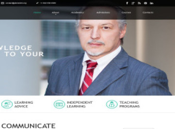  шаблон сайта языковой школы  