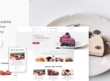 Sweet Bakery -  шаблон сайта кондитерской  