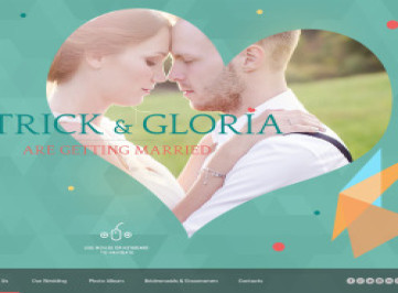 Шаблон сайта свадебного альбома  