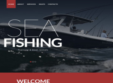  шаблон сайта для рыбалки  