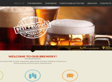  шаблон сайта пивоварни  